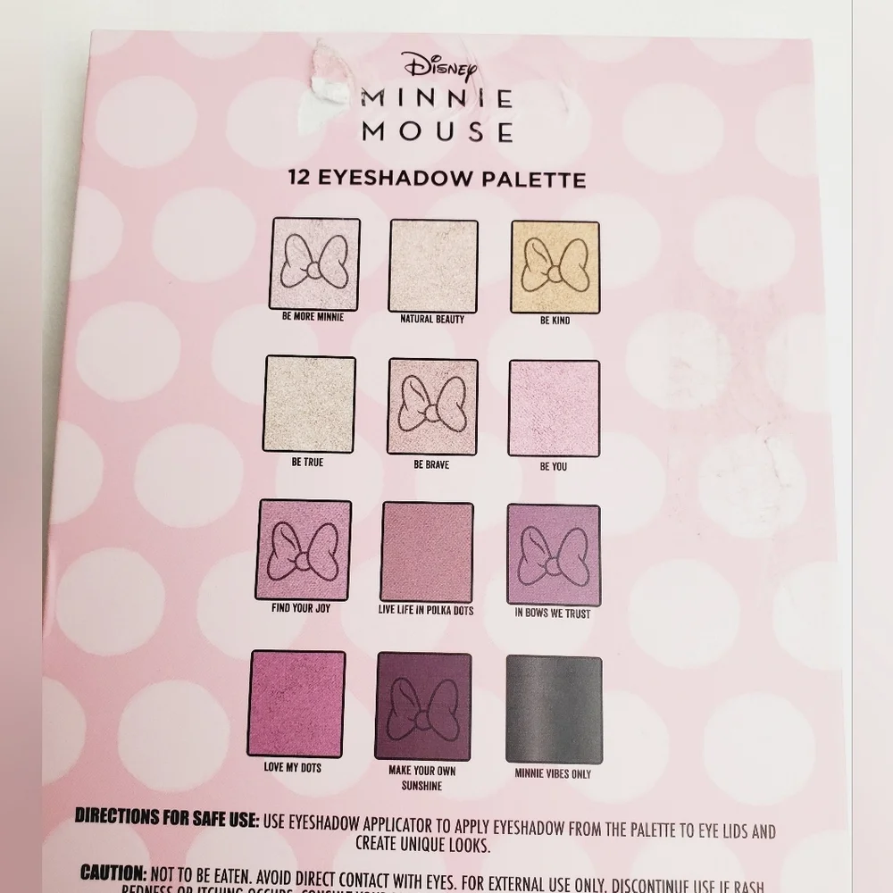 Disney Minnie Mouse 12 Shade Eyeshadow Palette